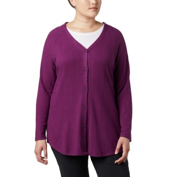 Columbia By the Hearth Plus Size, Cardigan Negros Rosas Para Mujer | 517086-BZE